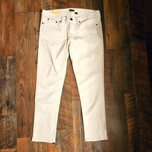 J. Crew White Toothpick Stretch Jeans Size 31